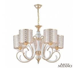 Подвесная люстра Arte Milano Florentia-1237 301237/5 Wh/Gd