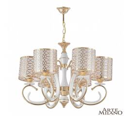 Подвесная люстра Arte Milano Florentia-1237 301237/6 Wh/Gd
