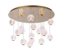 Подвесная люстра DeLight Collection Elliot Diamante MD20001012-17A gold