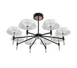 Люстра на штанге DeLight Collection MD21001018-8A black/gold