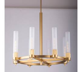 Люстра на штанге DeLight Collection MD2314-8A antique brass