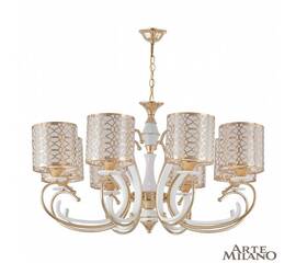 Подвесная люстра Arte Milano Florentia-1237 301237/8 Wh/Gd