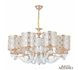 Подвесная люстра Arte Milano Florentia-3097 303097/8 Wh/Gd
