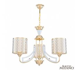Подвесная люстра Arte Milano Florentia-3387 303387/3 Wh/Gd