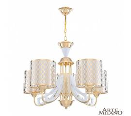 Подвесная люстра Arte Milano Florentia-3387 303387/5 Wh/Gd