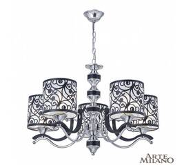 Подвесная люстра Arte Milano Florentia-4957 304957/5 Bk/Ni