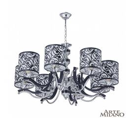 Подвесная люстра Arte Milano Florentia-4957 304957/8 Bk/Ni