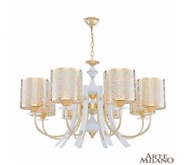 Подвесная люстра Arte Milano Florentia-6067 306067/8 Wh/Gd