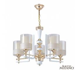 Подвесная люстра Arte Milano Florentia-6087 306087/5 Wh/Gd