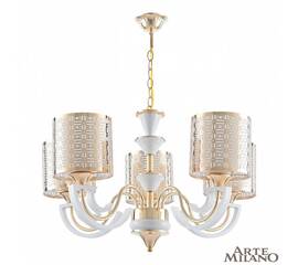 Подвесная люстра Arte Milano Florentia-8857 308857/5 Wh/Gd