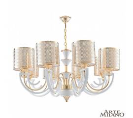 Подвесная люстра Arte Milano Florentia-8857 308857/8 Wh/Gd
