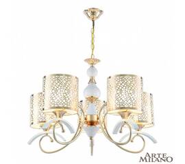 Подвесная люстра Arte Milano Florentia-9787 309787/5 Wh/Gd