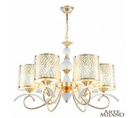 Подвесная люстра Arte Milano Florentia-9787 309787/6 Wh/Gd