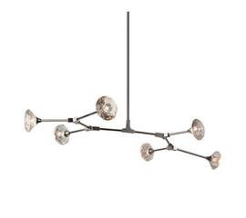 Люстра на штанге DeLight Collection Salasco KR0776P-6 nickel