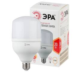 Лампа светодиодная Эра E27 20W 2700K LED POWER T80-20W-2700-E27 Б0027000