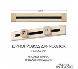 Накладной шинопровод Arte Milano Am-track-sockets 382305TO/50 Gold