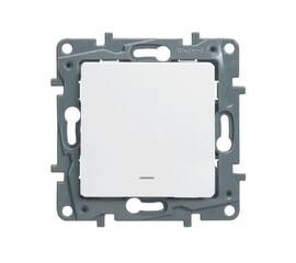 Переключатель одноклавишный Legrand Etika 10A 250V белый 672205