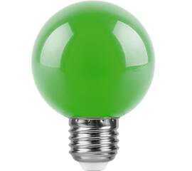 Лампа светодиодная Feron E27 3W зеленая LB-37125907