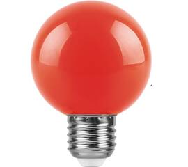 Лампа светодиодная Feron E27 3W красная LB-371 25905