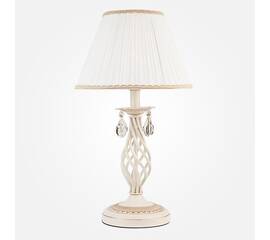 Настольная лампа Eurosvet 10054/1 белый с золотом/прозрачный хрусталь Strotskis