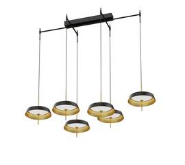 Подвесная люстра DeLight Collection MD18001061-6B  black/gold