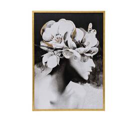 Холст Девушка с цветами-2 Garda Decor 89VOR-GIRL FLOWER-2