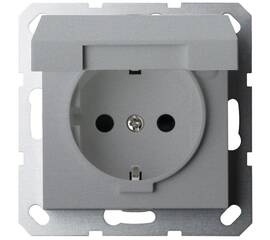 Двойная розетка SHUKO Jasmart с крышкой с защитными шторками (2P+T) 16A 250V G5505S