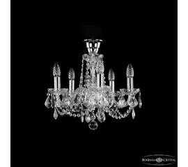 Подвесная люстра Bohemia Ivele Crystal 1402/5/141 Ni Leafs Tube