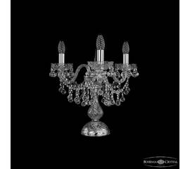 Настольная лампа Bohemia Ivele Crystal 1409L/3/141-39 Ni