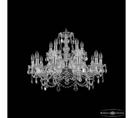 Подвесная люстра Bohemia Ivele Crystal 1411/10+5/240 Ni Leafs
