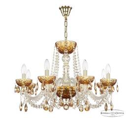 Подвесная люстра Bohemia Ivele Crystal 5402/8/240 G Amber/M-1F K721