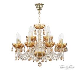 Подвесная люстра Bohemia Ivele Crystal 5402/8+4/195 G Amber/M-1H K721