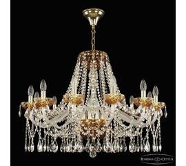 Подвесная люстра Bohemia Ivele Crystal 5413/12/300 G Amber/M-1F