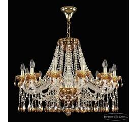 Подвесная люстра Bohemia Ivele Crystal 5413/12/300 G Amber/M-1F K721