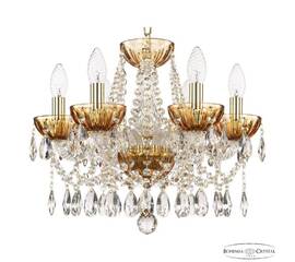 Подвесная люстра Bohemia Ivele Crystal 5413/6/141 G Amber/M-1H