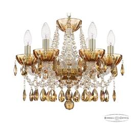 Подвесная люстра Bohemia Ivele Crystal 5413/6/141 G Amber/M-1H K777