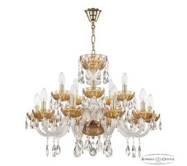 Подвесная люстра Bohemia Ivele Crystal 5417/10+5/240 G Shampan/M-1H