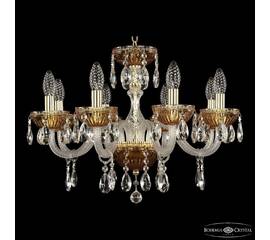Подвесная люстра Bohemia Ivele Crystal 5417/8/195 G Amber/M-1G