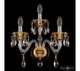 Бра Bohemia Ivele Crystal 5417B/2+1/165 G Amber/M-1G