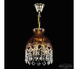 Подвесной светильник Bohemia Ivele Crystal 5478/22 G Amber/M-1G Leafs
