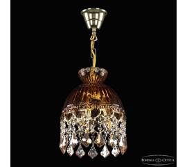 Подвесной светильник Bohemia Ivele Crystal 5478/22 G Amber/M-1G Leafs K721
