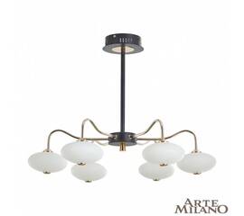 Люстра на штанге Arte Milano Neapolis 273908/6 BK/GD