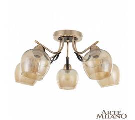 Потолочная люстра Arte Milano Amalfi 322306/5 FG+BK