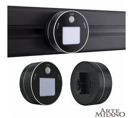 Трековая подсветка Arte Milano Am-track-sockets 380011TLS/LWS Black