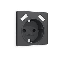 Лицевая панель для розетки с/з со шторками 2USB A+A Ambrella Volt Alfa AP9090
