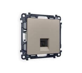 Комплект механизма телефонной розетки RJ-11(4P4C) со шторкой Ambrella Volt Alfa MA372030