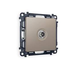 Комплект механизма TV розетки проходной 5-1000 MHz 4dB Ambrella Volt Alfa MA373030