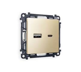 Комплект механизма розетки 2USB A+C 20W (быстрая зарядка) Ambrella Volt Alfa MA611010