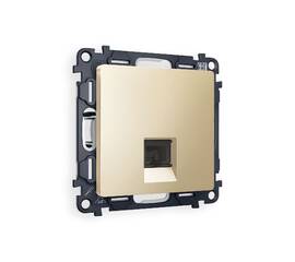 Комплект механизма компьютерной розетки RJ-45(8P8C) CAT6 со шторкой Ambrella Volt Alfa MA612010