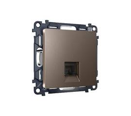 Комплект механизма телефонной розетки RJ-11(4P4C) со шторкой Ambrella Volt Alfa MA642030